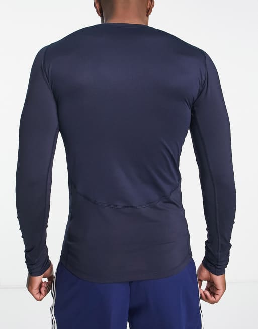 Men's Techfit Base Long Sleeve Compression shirt - Navy