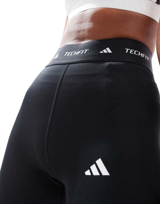 adidas Training tech fit sculpt shorts in black, 4 of 5