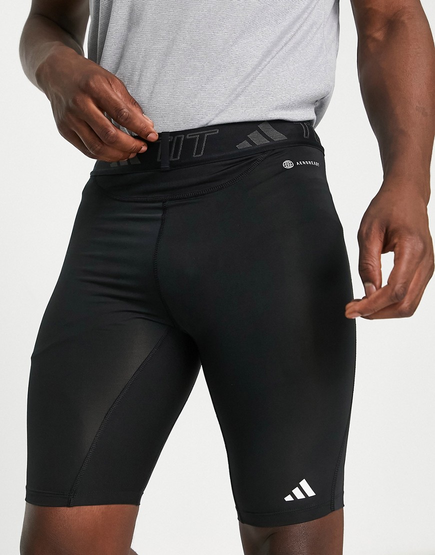 adidas Training tech fit shorts in black