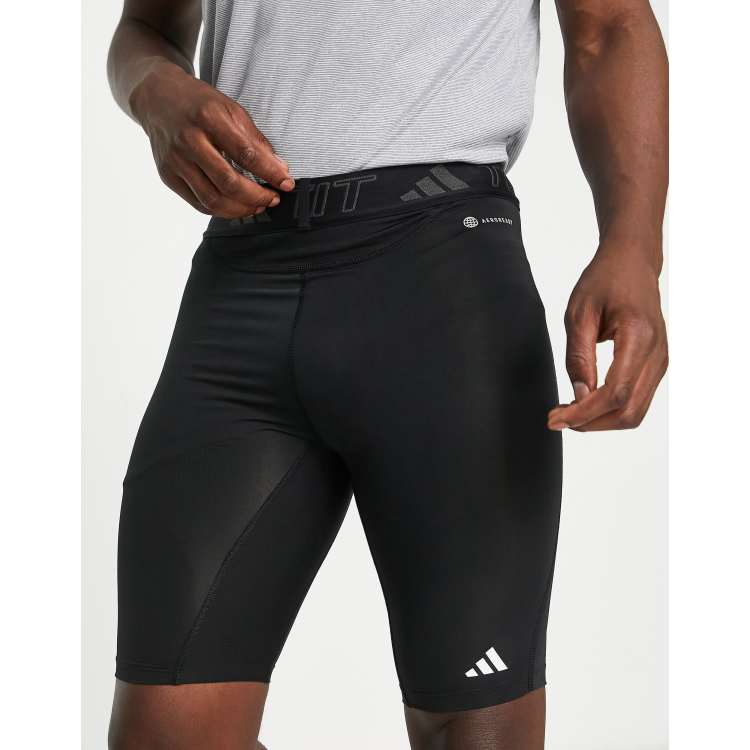 adidas Training tech fit shorts in black