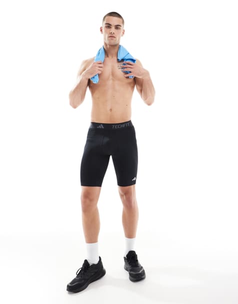 adidas Training - Tech Fit - Sorte basis-shorts - view 1