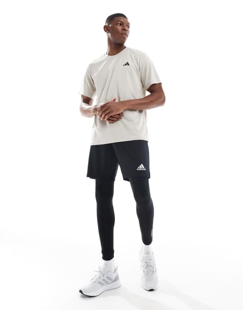 adidas Training - Tech Fit - Sorte basisleggings - view 1
