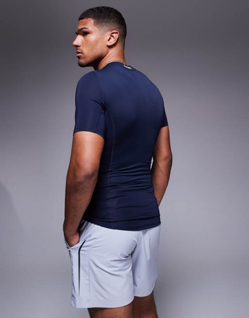 adidas Training - Tech Fit - T-shirt de sous-vêtement - Bleu marine, 3 de 4