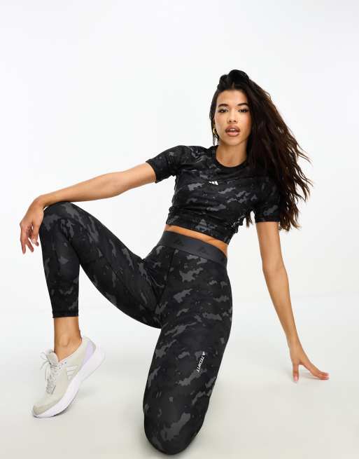 Adidas t shirt 2025 and leggings set