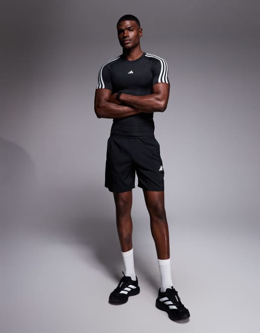 adidas Training tech fit t-shirt in black, 2 of 5