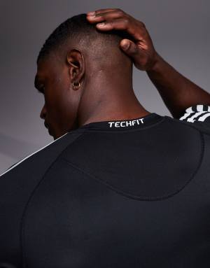 adidas Training tech fit t-shirt in black