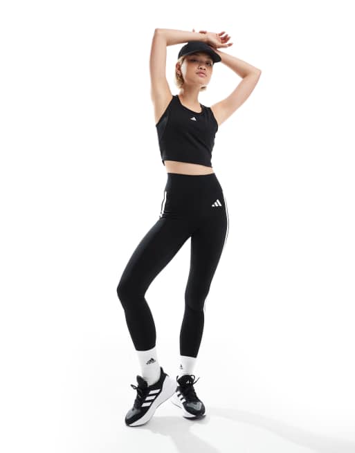 adidas Training Tech-Fit tank top in black, 2 of 4