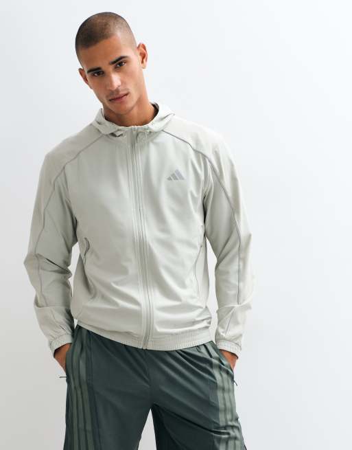 adidas Training Tech lightweight jacket in sage, 4 of 5