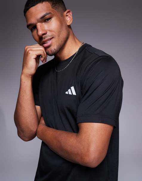 adidas Training tech t-shirt in black - view 1