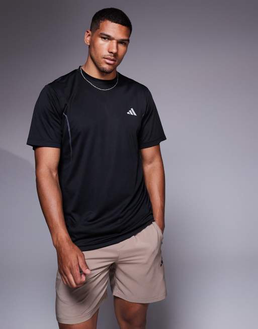 adidas Training tech t-shirt in black, 3 of 4