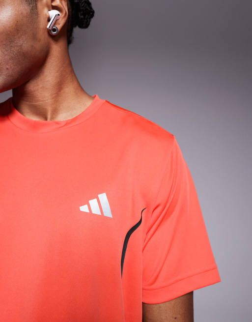 adidas Training tech t-shirt in coral, 5 of 5