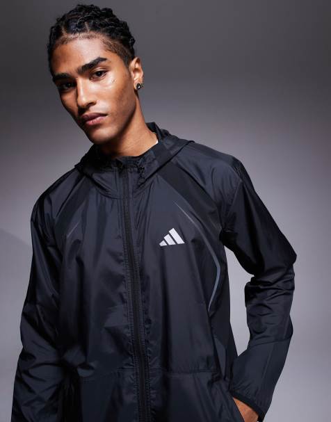 adidas Training Tech windbreaker jacket in black - view 1