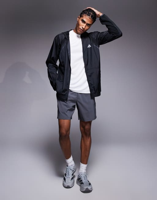 adidas Training Tech windbreaker jacket in black, 2 of 4