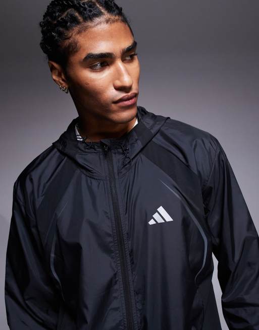 adidas Training Tech windbreaker jacket in black, 4 of 4