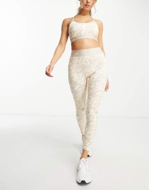 Tan store adidas leggings