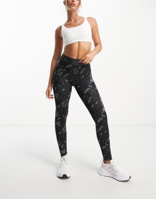 adidas Training Techfit camo tights in black