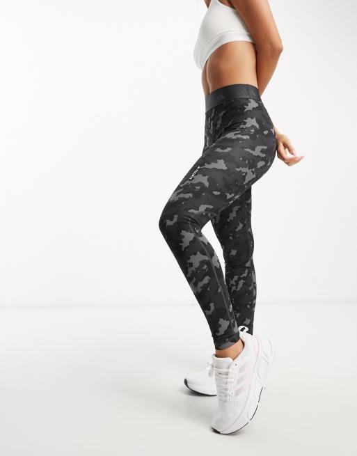 adidas Techfit 7/8th leggings in black camo | ASOS