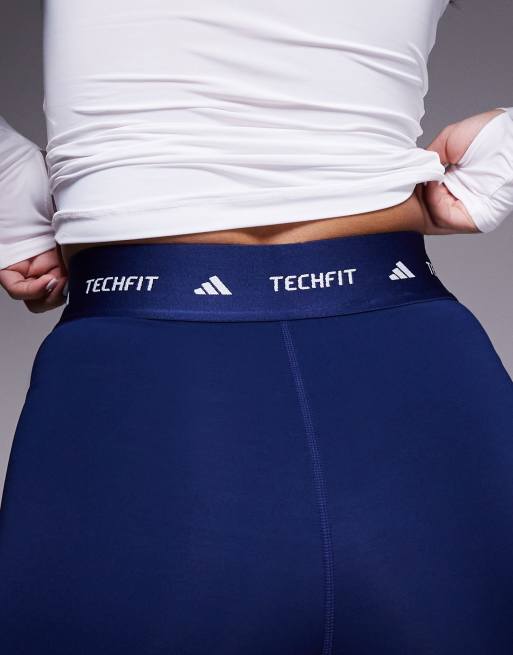 adidas Training – Techfit – Booty-Shorts in Marineblau, 5 von 5