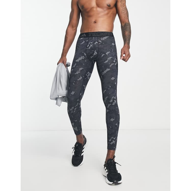 adidas Performance Techfit All-Over Print Training Leggings - Camo