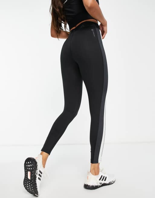 Adidas Colorblock High Rise Climalite Tights  Color block leggings,  Leggings are not pants, Cropped white tee