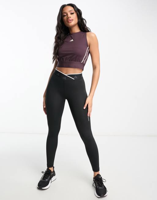 Adidas pants and sales crop top