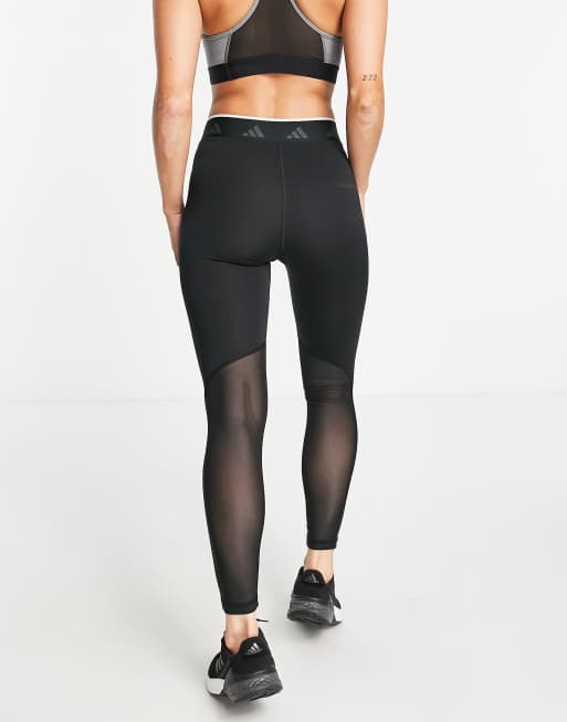 adidas Training Techfit crossover leggings in black | ASOS
