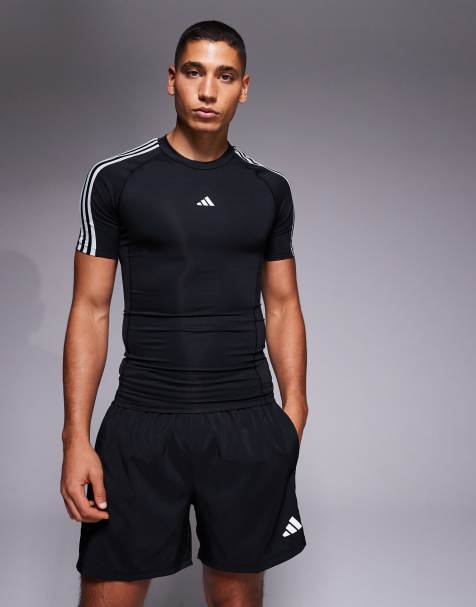 adidas Training tech fit t-shirt in black