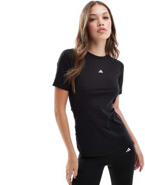 adidas Training techfit t-shirt in black