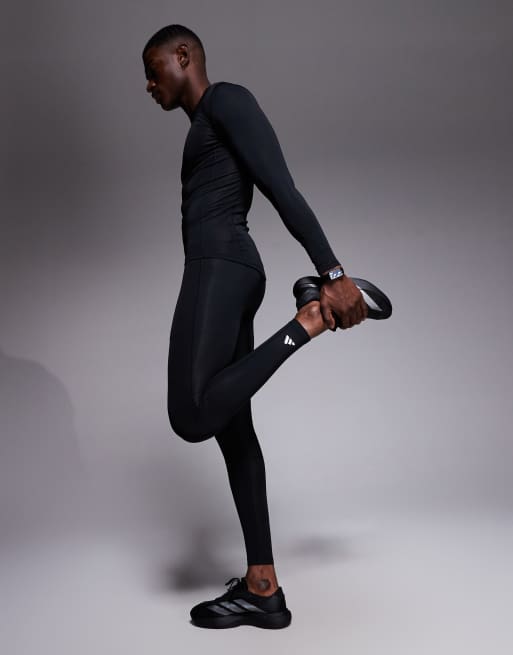 adidas Training Techfit leggings in black, 3 of 5
