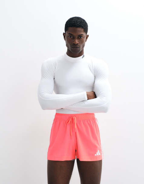 adidas Training TechFit long sleeve top in white - view 1