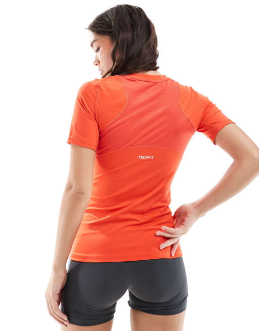 adidas Training - Techfit - Rød T-shirt, 4 af 4
