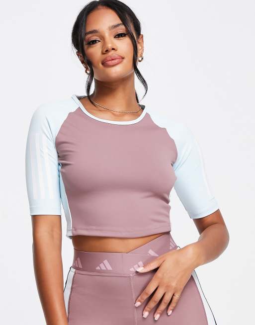 Crop top adidas bordeaux cheap