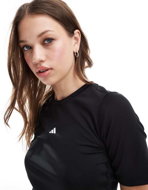 売れ筋商品|||アディダス Tシャツ レディース トップス TECHFIT - Sports T-shirt - black adidas 半袖 Tシャツ レディース アディダス 24/7シリーズ