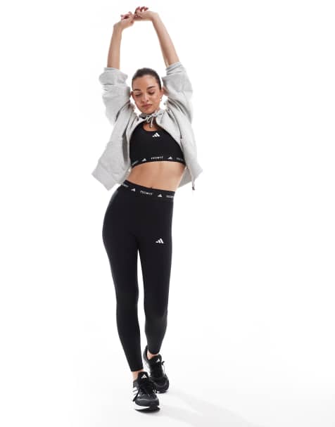 adidas - Training - Techfit - Vormende 7/8 legging in zwart - view 1