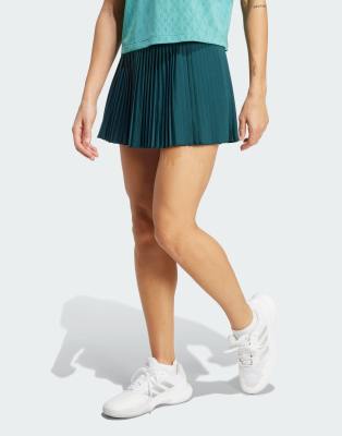 adidas Training - Tennis Pro - Climacool-Faltenrock in Aurora Ivy-Grün