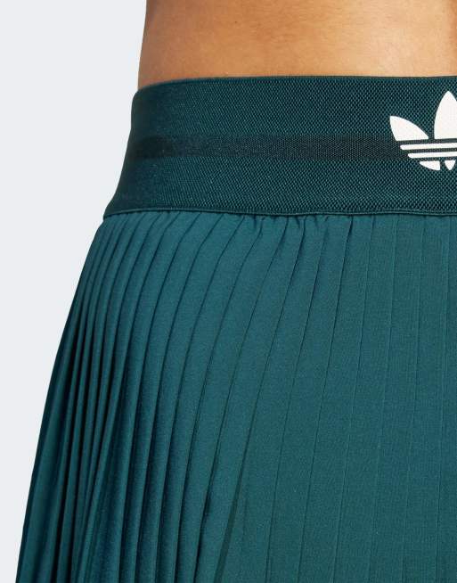 adidas Training Tennis Pro Climacool pleated skirt in aurora ivy , 2 of 4