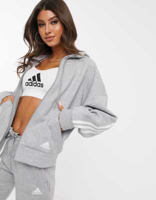 adidas three stripes hoodie women's