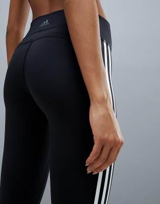 adidas Essentials 3 Stripe Plus Size Womens Leggings