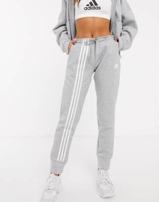 adidas Training three stripe sweatpants 