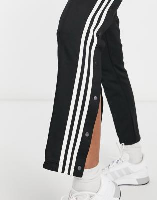 adidas training 3 stripe tiro joggers in black
