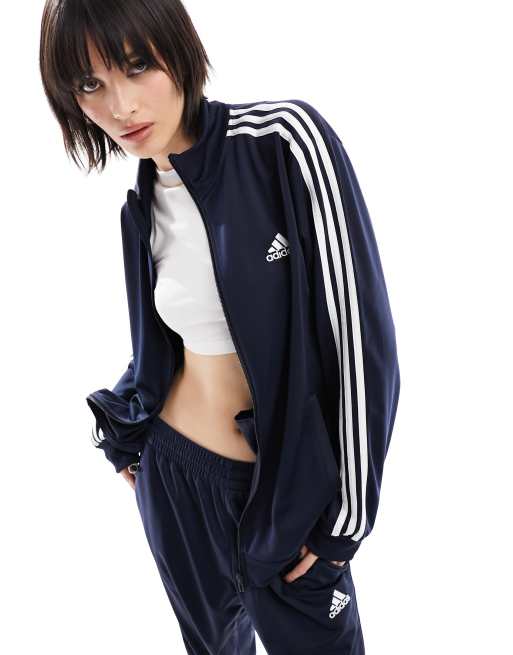 Three best sale stripe tracksuit