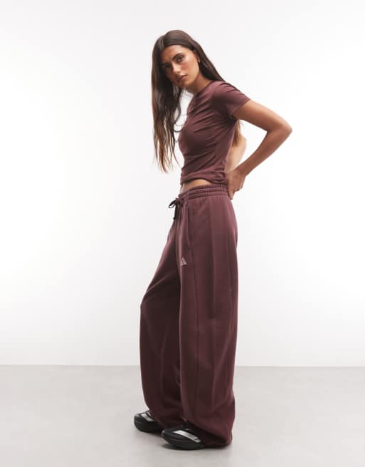 adidas Training Three Stripes Studios pantalon de survêtement bordeaux, 4 de 5