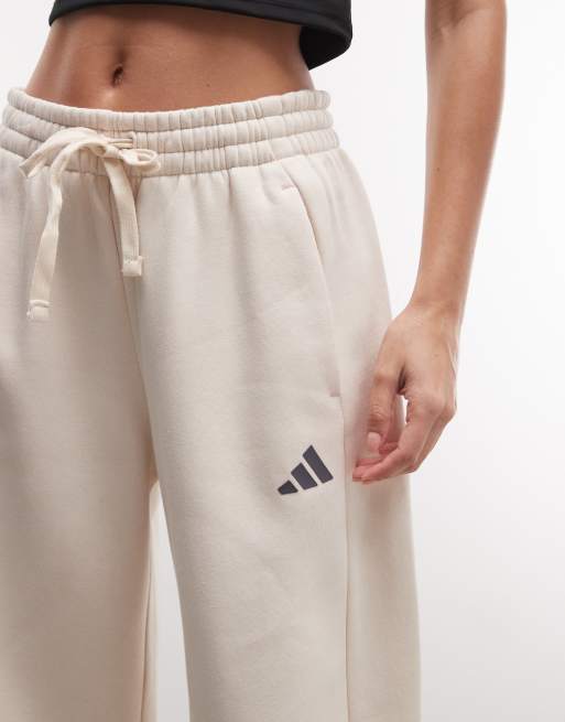 adidas Training Three Stripes Studios Track Pants in Cream, 4 of 5