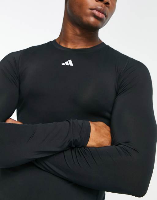 Adidas black 2024 long sleeve shirt