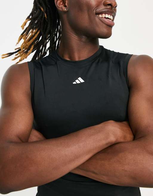 adidas Techfit Sleeveless Fitted Top - Mens Training