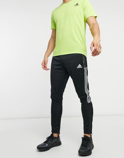 adidas Training Tiro 3-Stripes sweatpants in black | ASOS