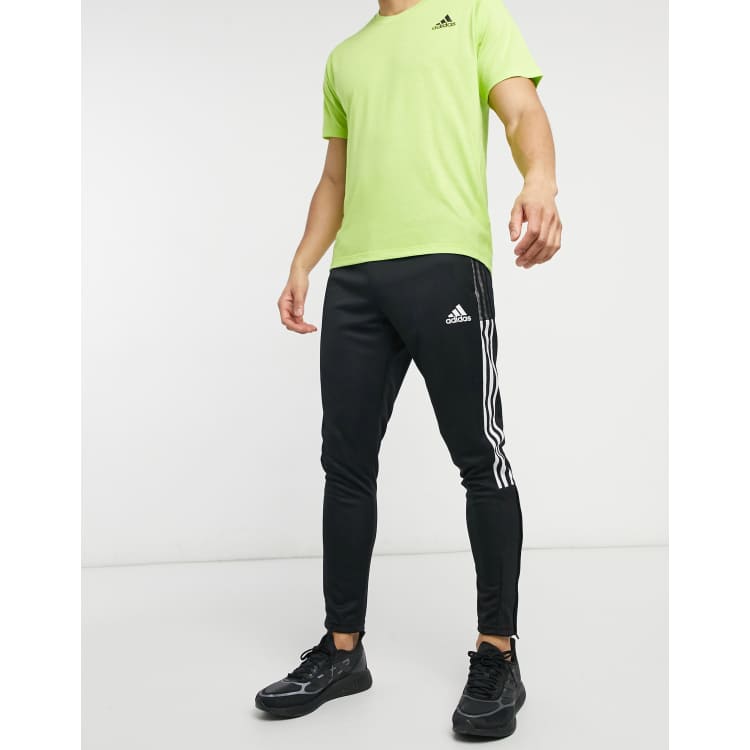 adidas Training 3-Stripes sweatpants in black ASOS