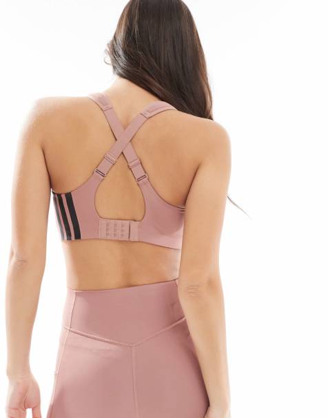 adidas Training - TLRD - Brassière de sport maintien renforcé - Rouge - view 1