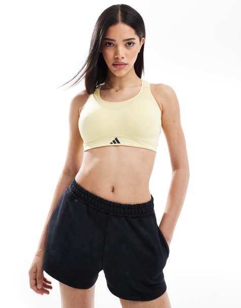 adidas Training - Tlrd Impact - Soutien-gorge sport maintien renforcé - Jaune poudré - view 1