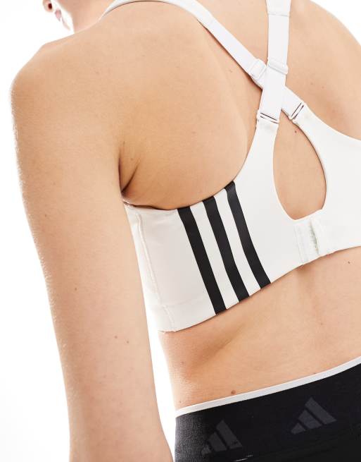 adidas Training – TLRD Impact – Vit sportbehå med kraftigt stöd, 2 av 4
